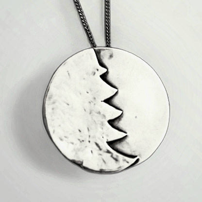 Meaningful Christmas gift tree necklace for women in sterling silver