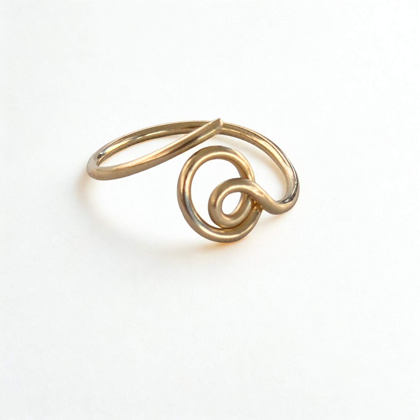 Adjustable 14K Gold Circle of Control Ring