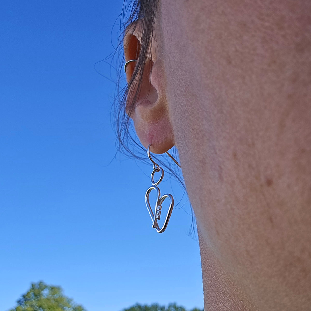 Self Love Key Earrings