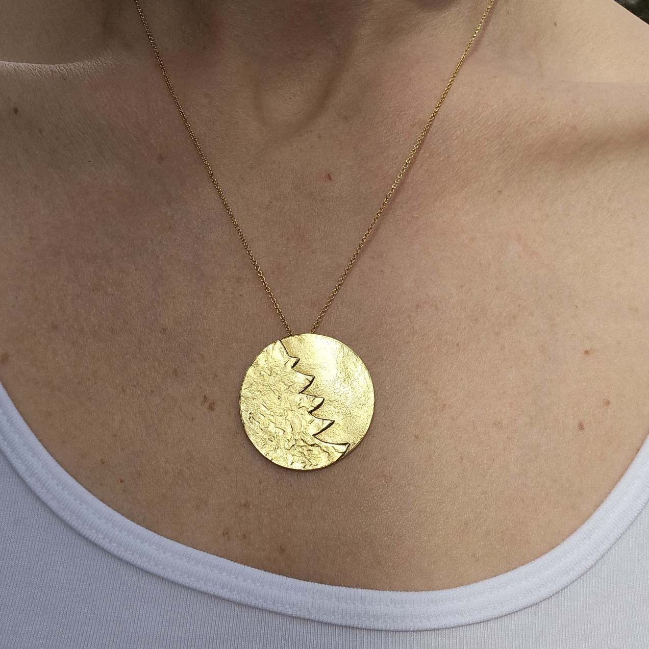 Gold Christmas Necklace
