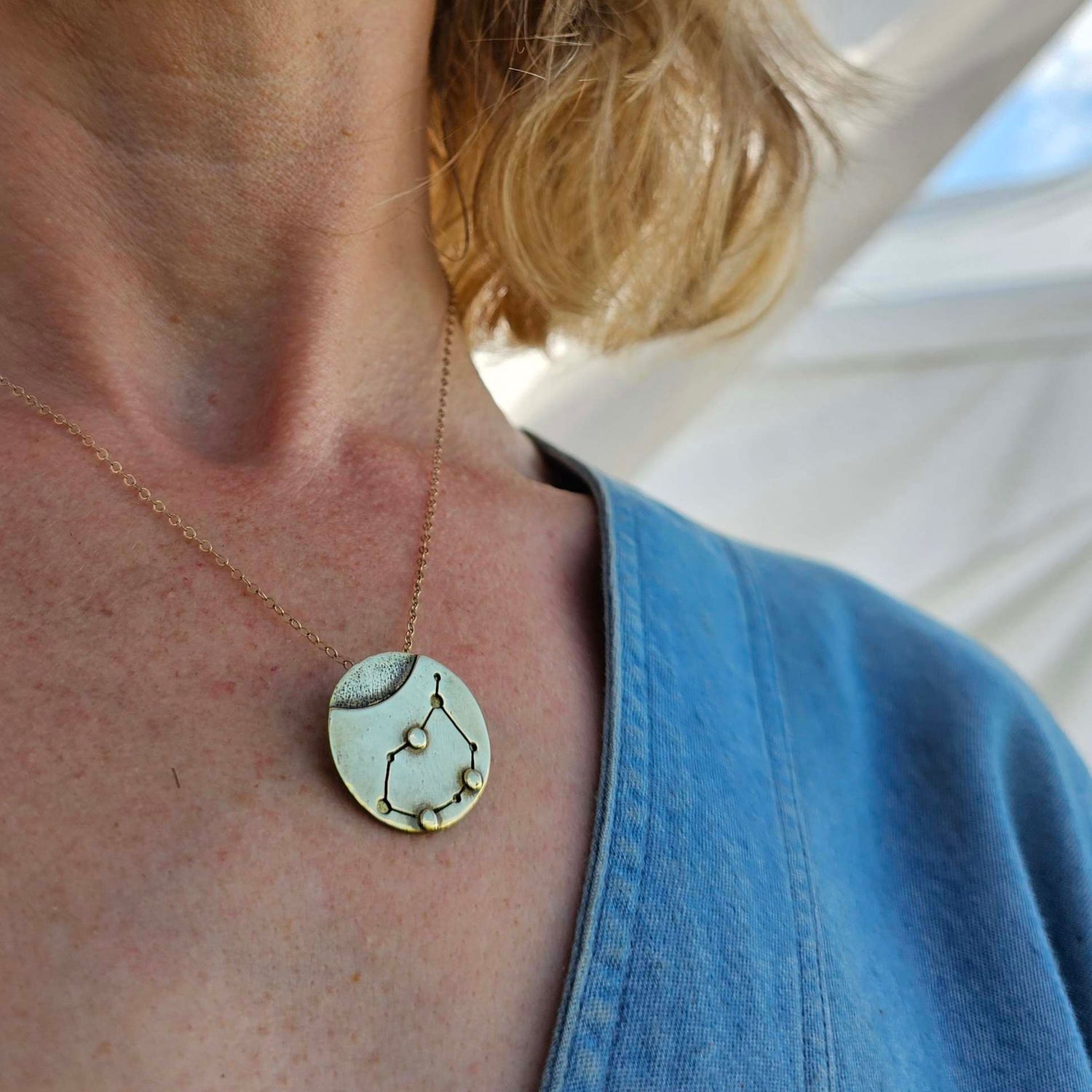 Brass Zodiac Necklace