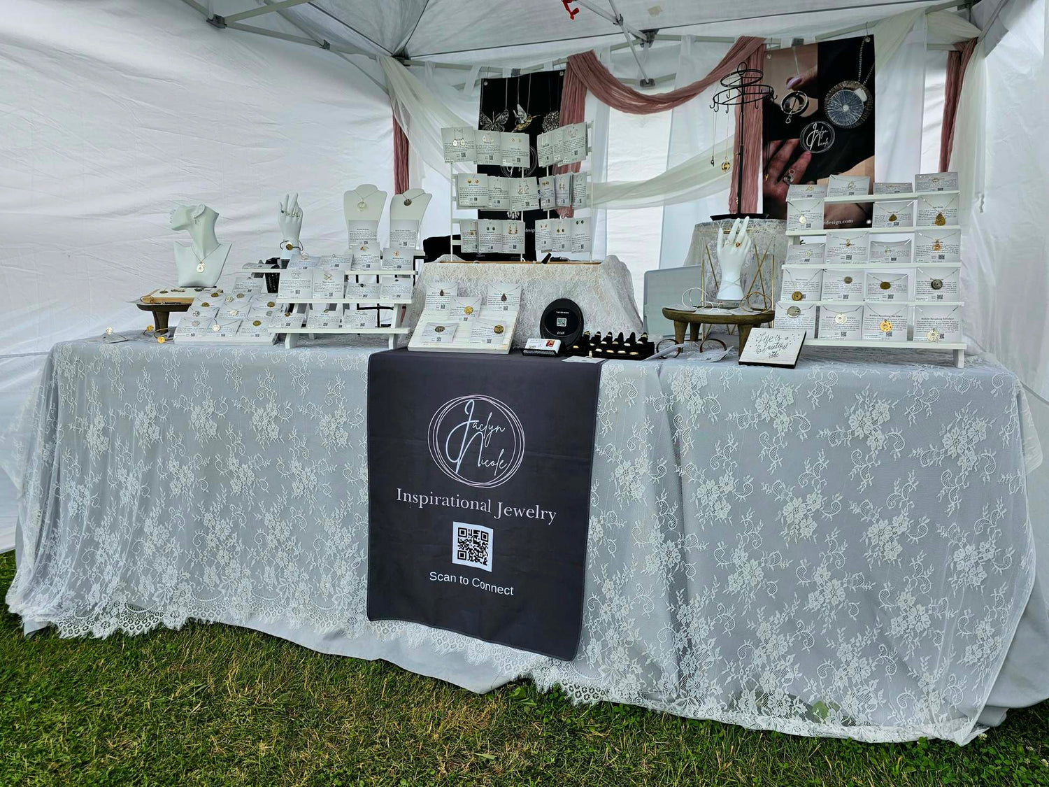 Jaclyn Nicole inspirational jewelry display 