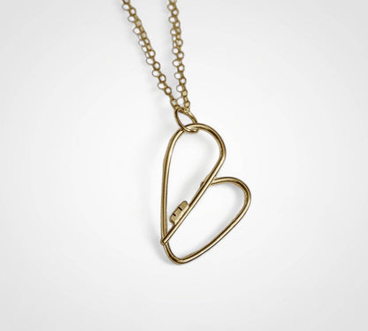 Our 14K gold key heart necklace reminds you that self-love is the key to your happiness.