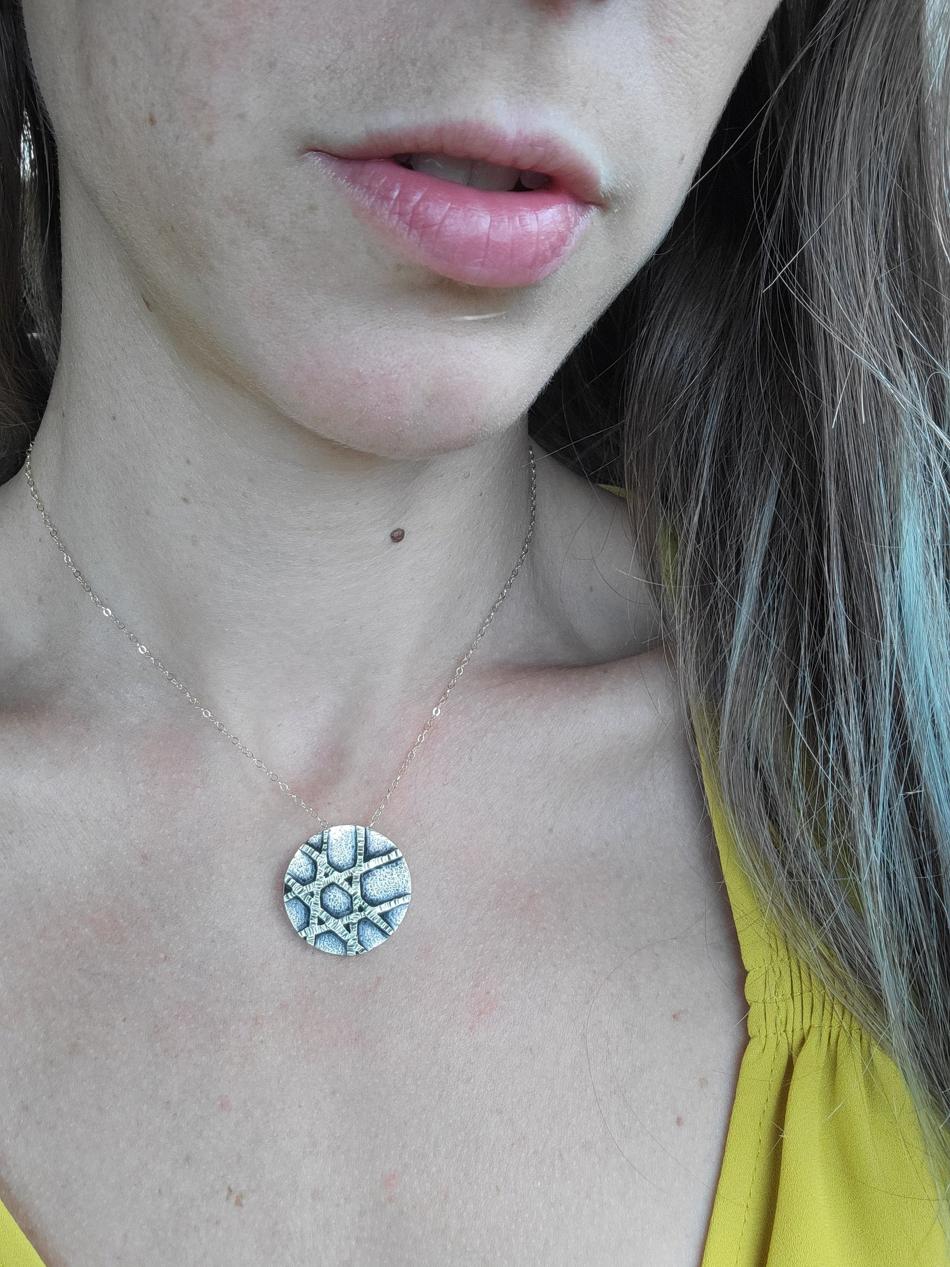 Gold Star of David necklace, a Jewish jewelry piece by Jaclyn Nicole, jewelry artist of inspirational jewelry