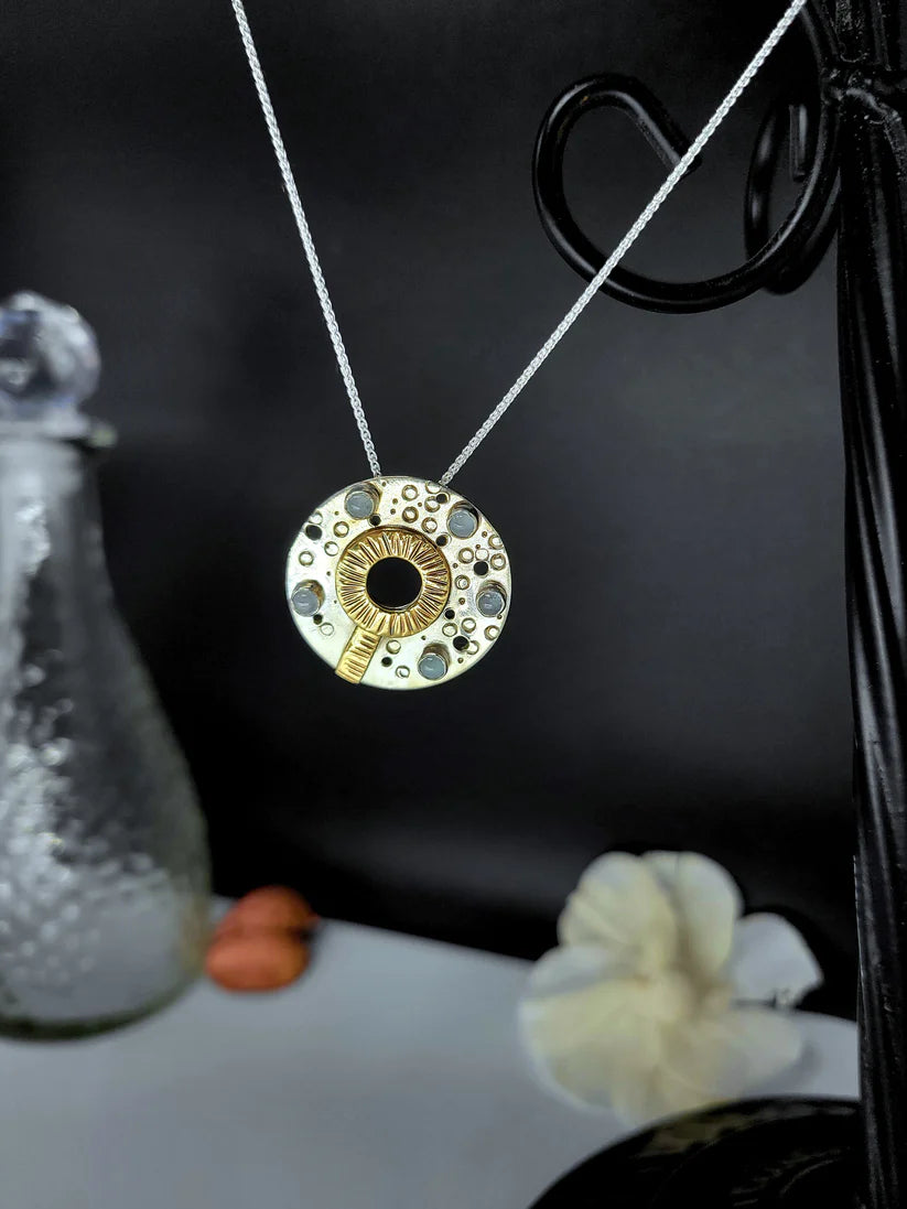 Experience the benefits of breathwork with the Breathwork Bubble Necklace by Jaclyn Nicole Design