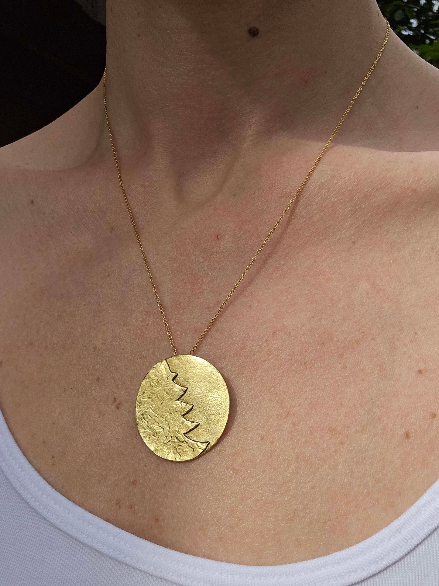 Meaningful Gold Christmas Tree Necklace