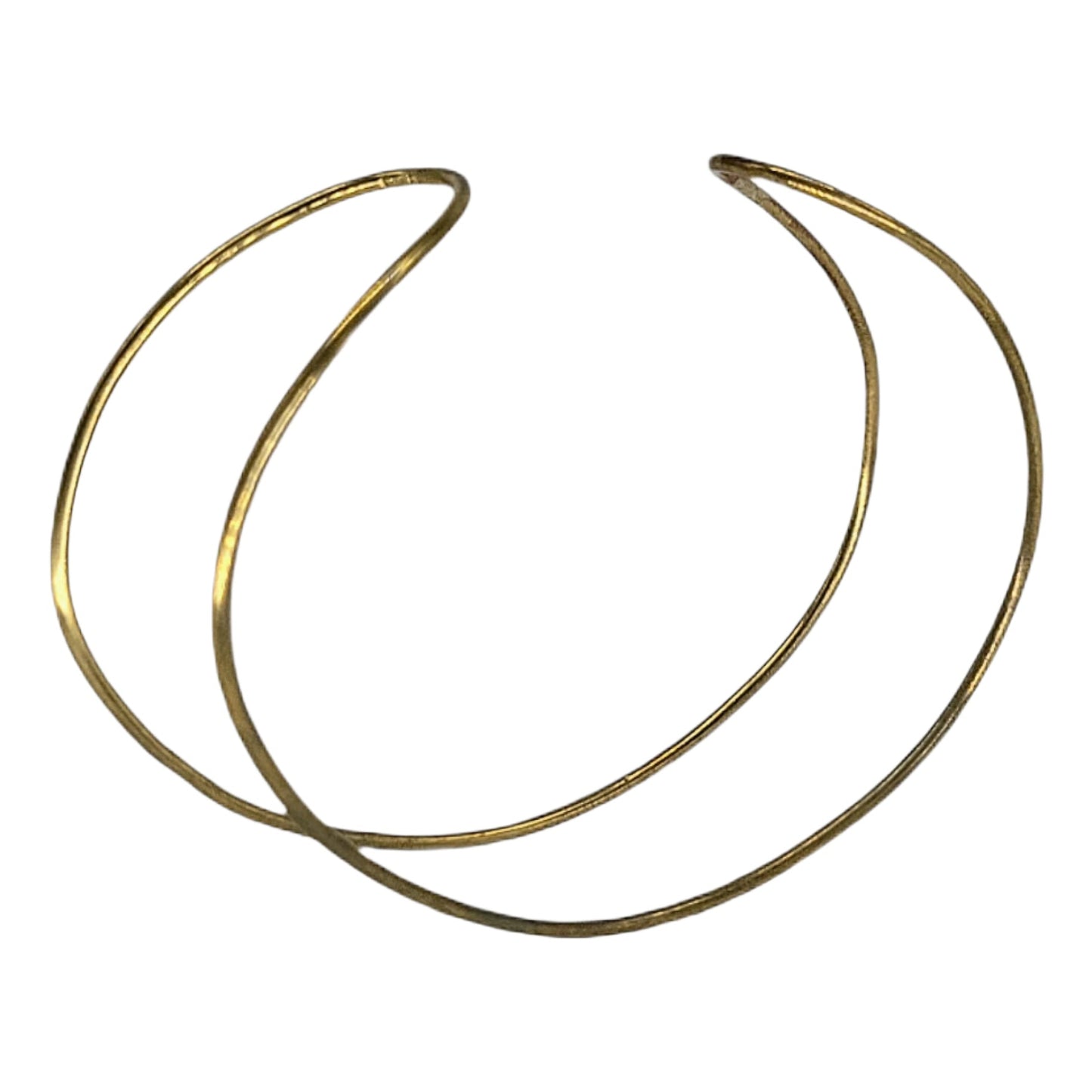 Close up of Gold adjustable bracelets for mindfulness upside down