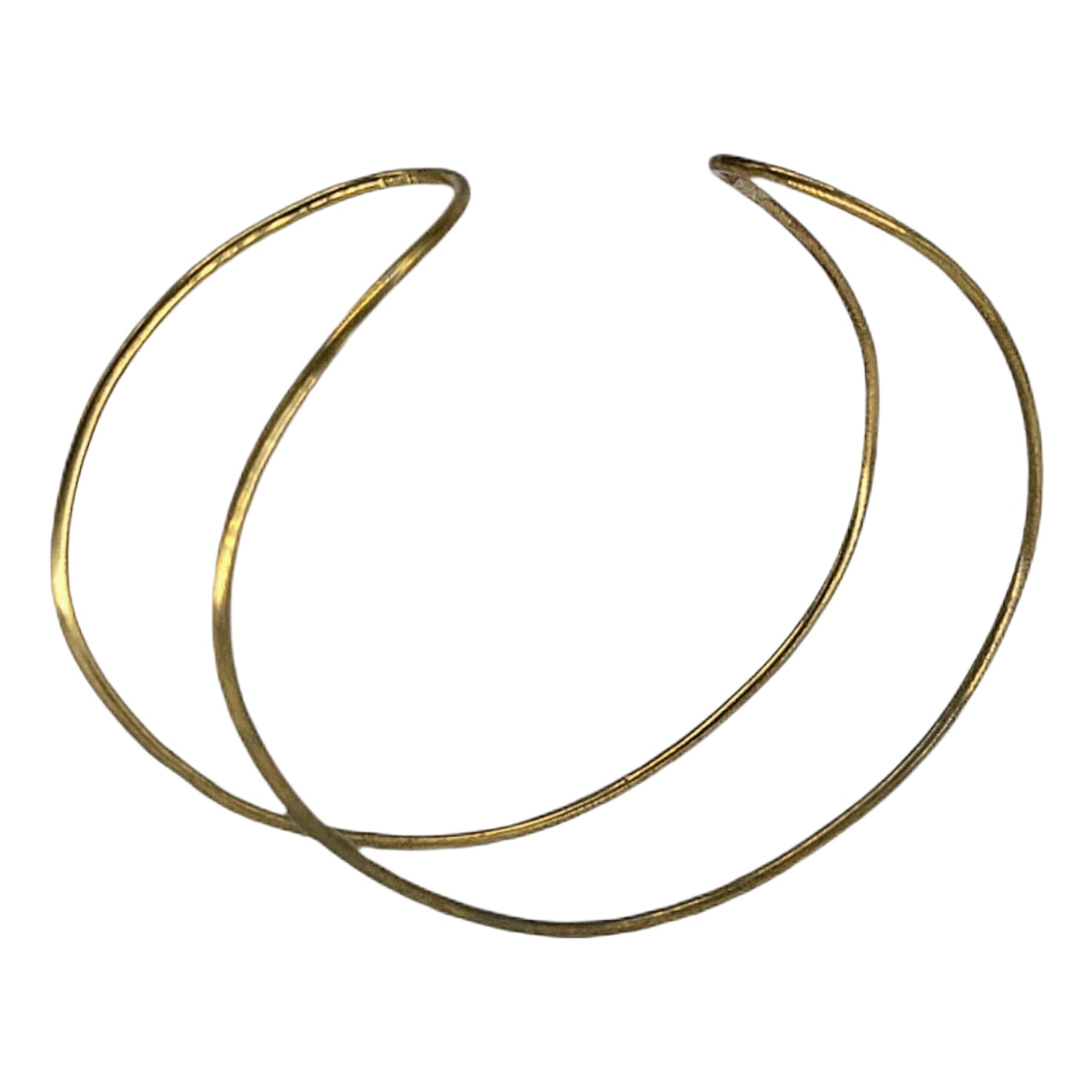 Close up of Gold adjustable bracelets for mindfulness upside down