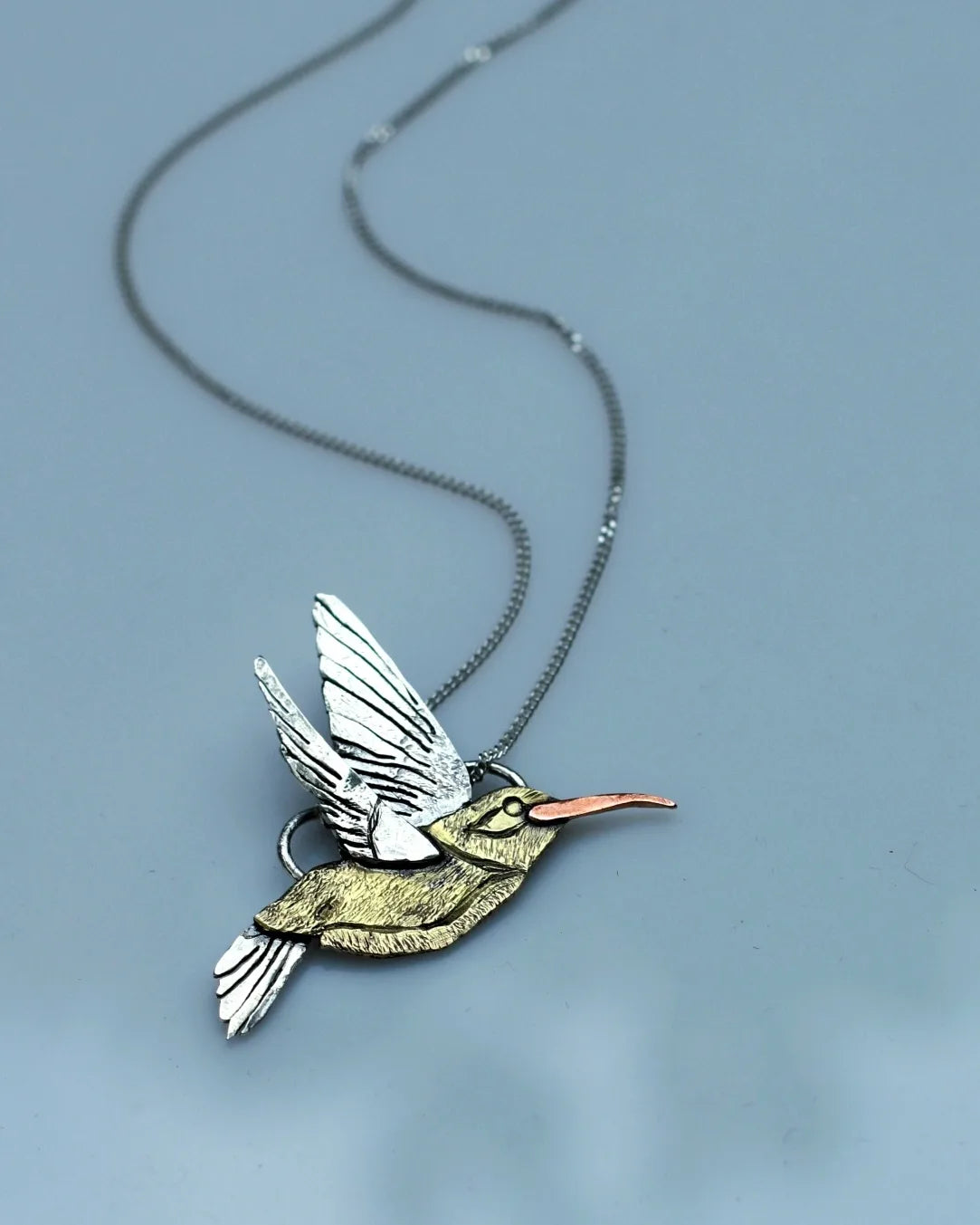 Hummingbird Necklace - OOAK