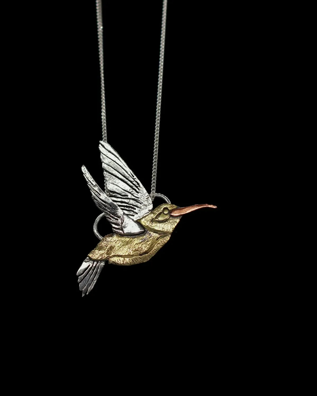 Hummingbird Necklace - OOAK