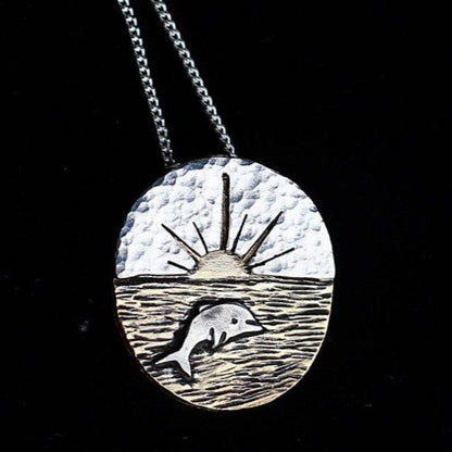 Sunset-Dolphin-Necklace-Front-View