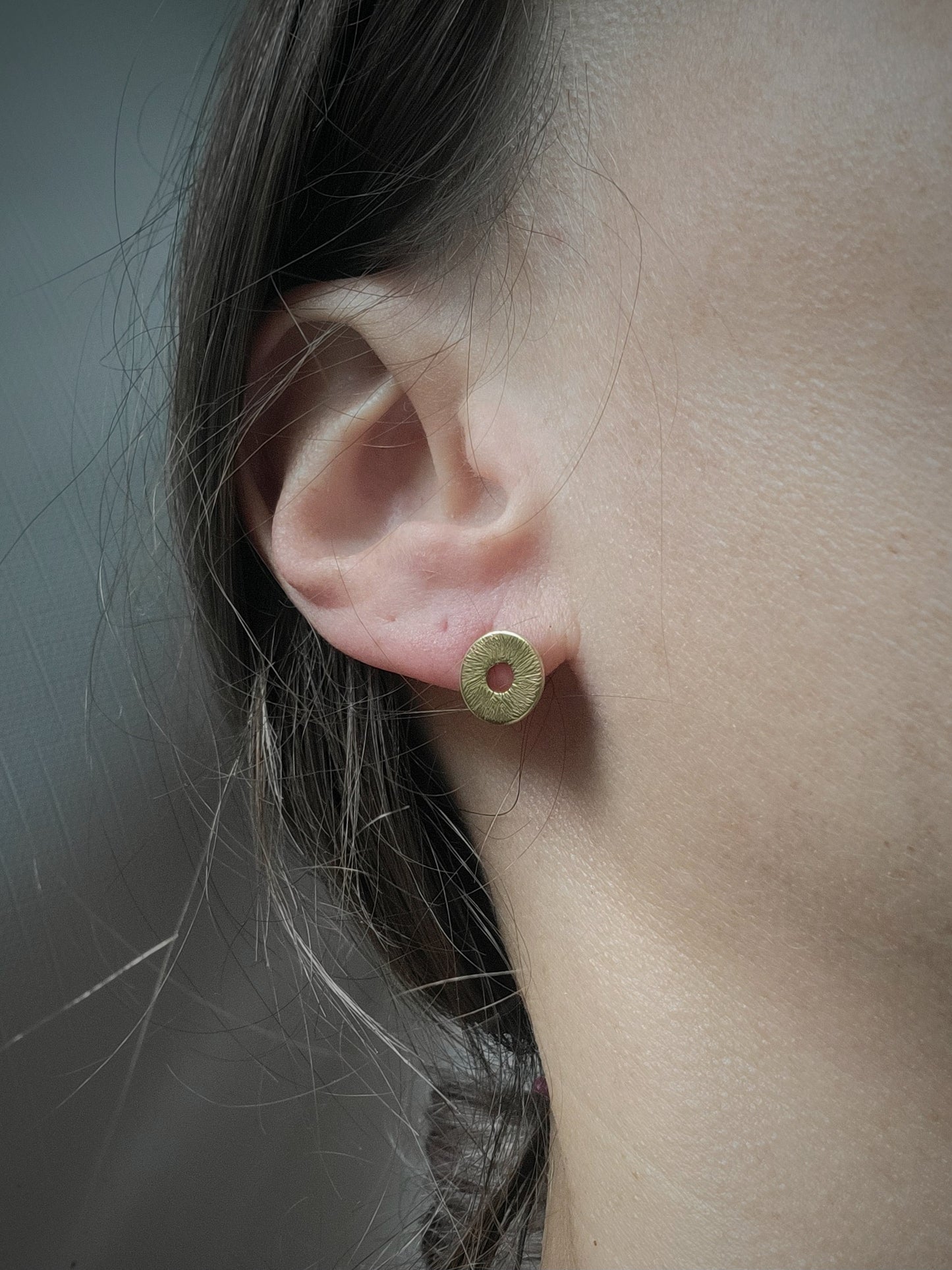 Gold Manifestation earrings in drop earrings by inspirational jewelry artist Jaclyn Nicole