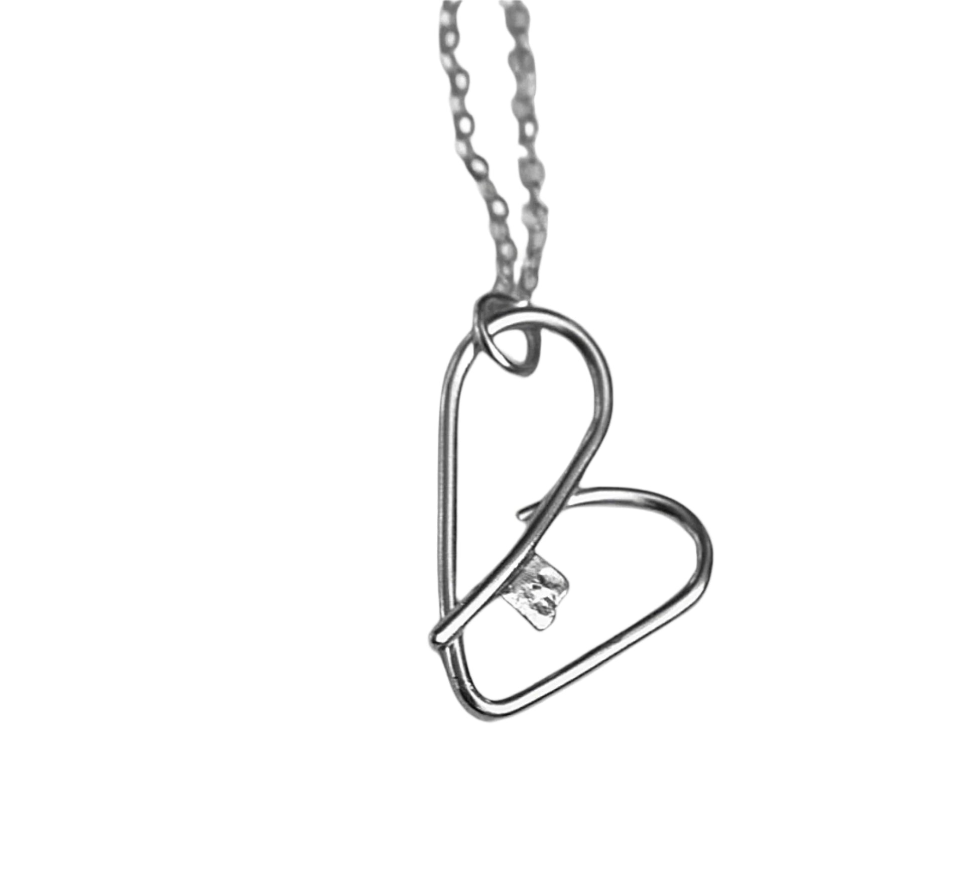 Our sterling silver key heart necklace reminds you that self-love is the key to your happiness.