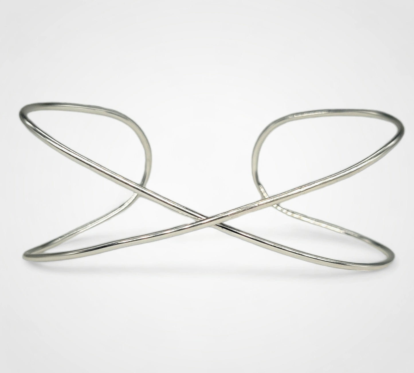Hand Crafted Infinity bracelet in Sterling Silver 