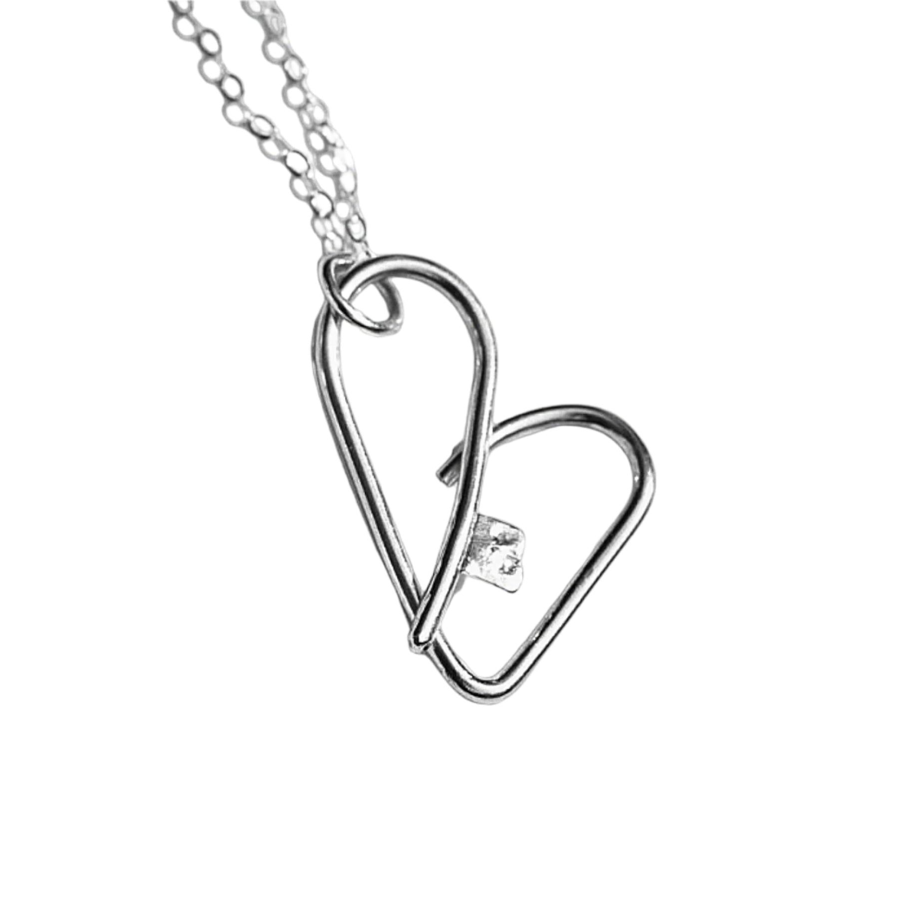 Our sterling silver key heart necklace reminds you that self-love is the key to your happiness.