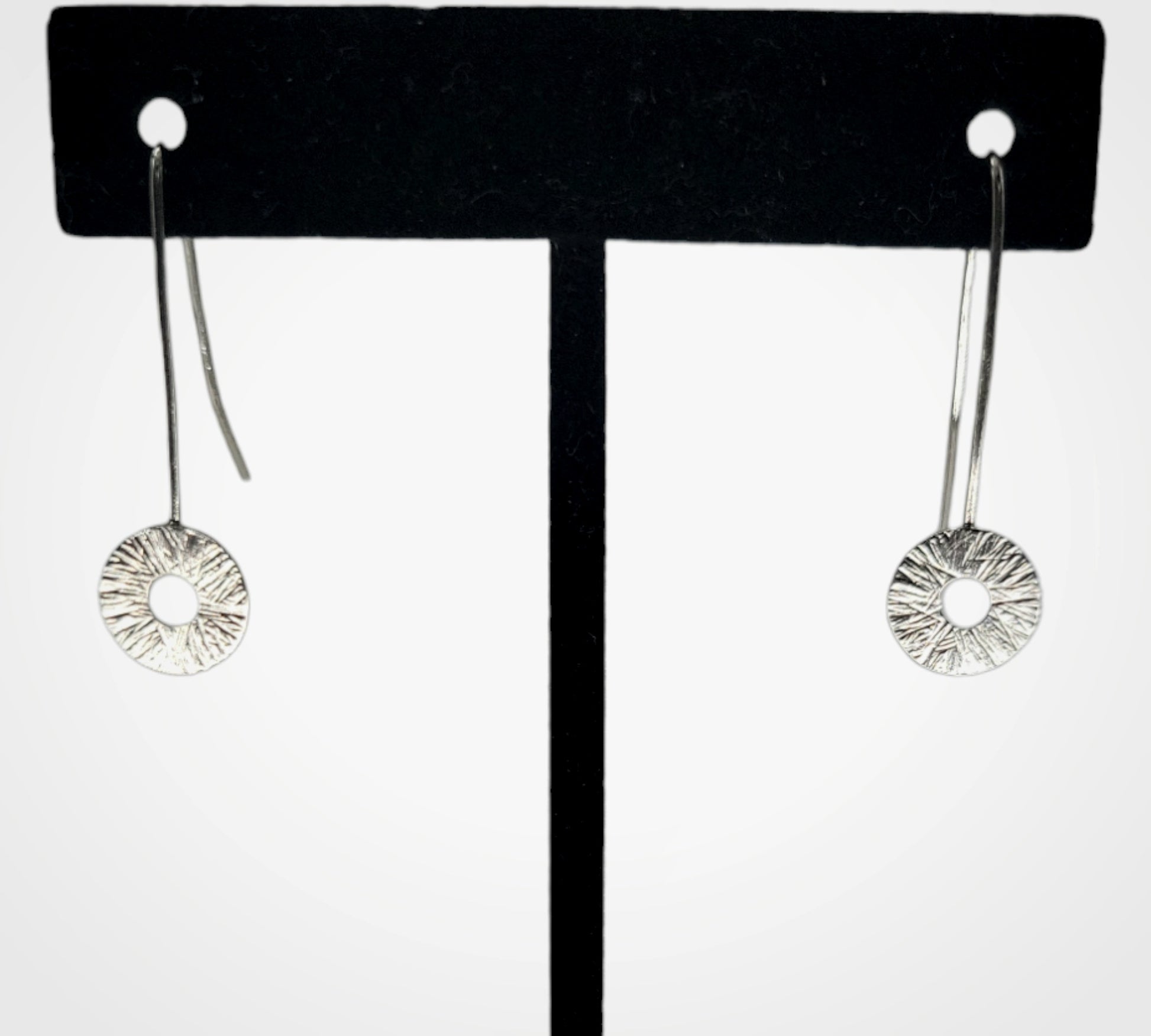 Sterling silver Manifestation earrings drop earrings by inspirational jewelry artist Jaclyn Nicole