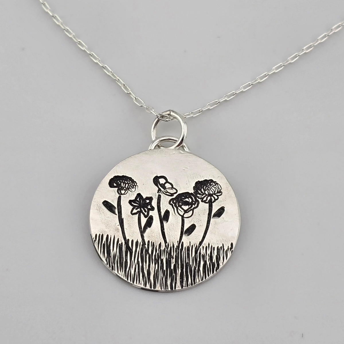 Personalized Birth Flower Necklace
