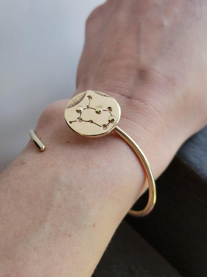 Brass Gemini Zodiac Bracelets by inspirational jewelry artist Jaclyn Nicole
