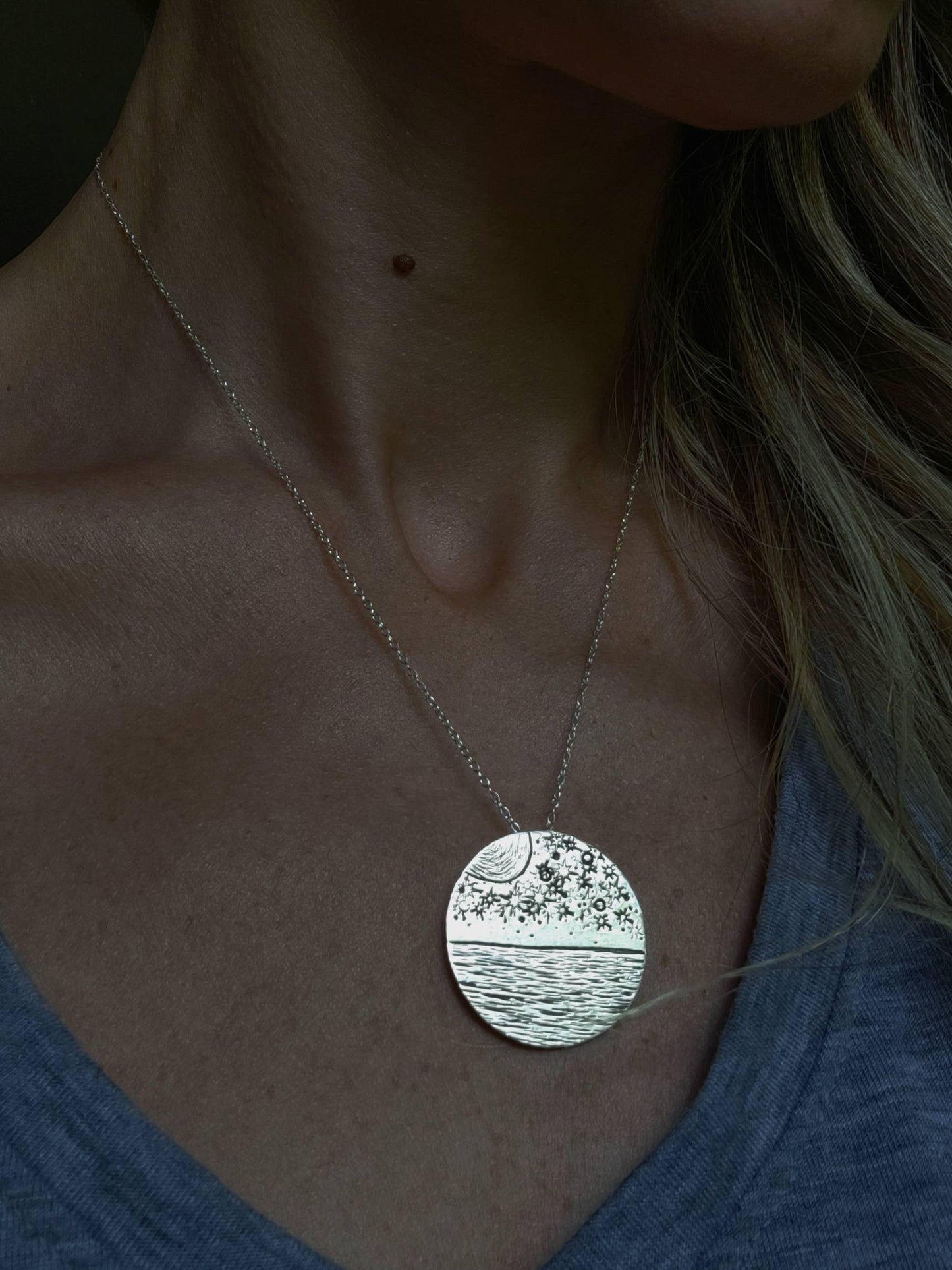 Reflections Moon Necklace - Symbols of Strength & Resilience - Jaclyn Nicole