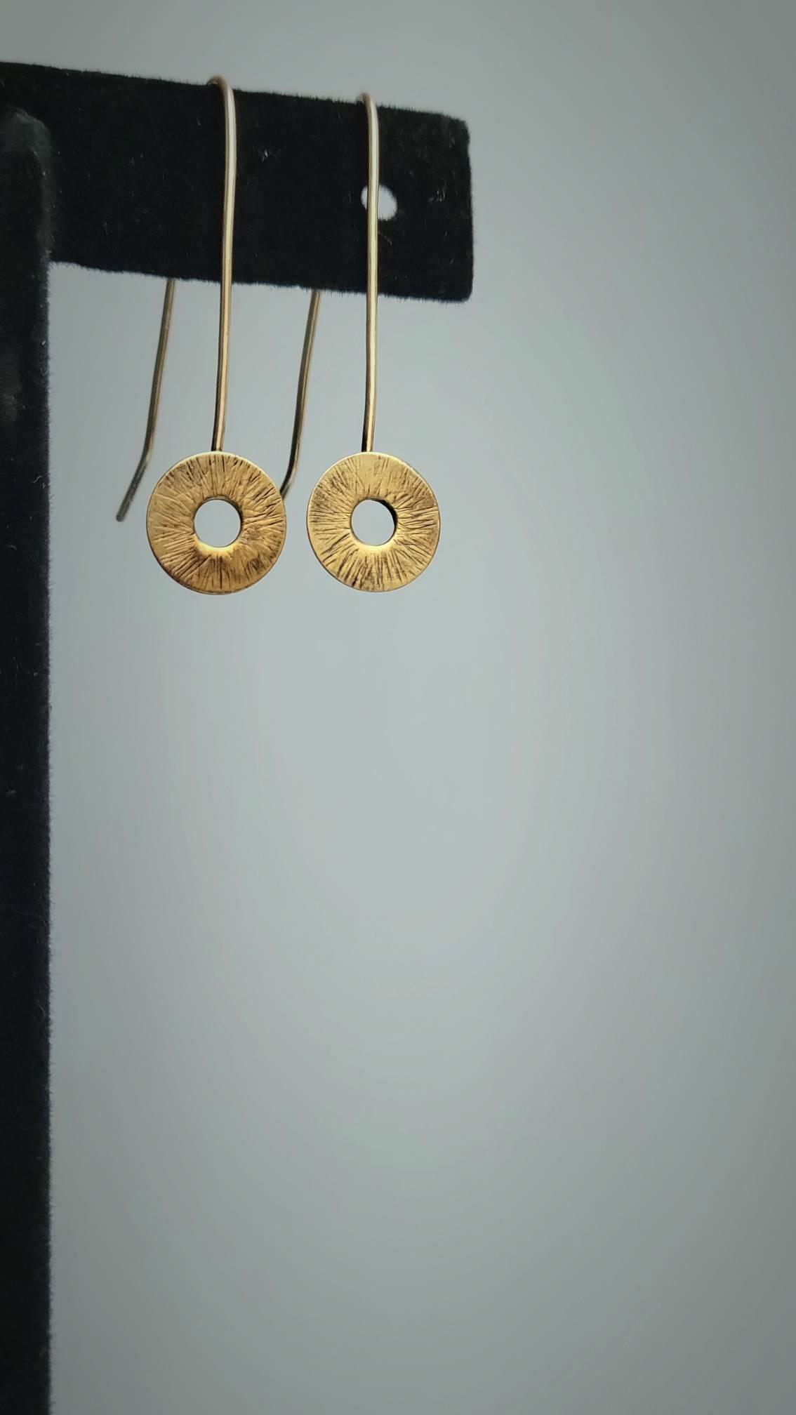 Dainty Gold Earrings for Manifestation by inspirational jewelry artist Jaclyn Nicole